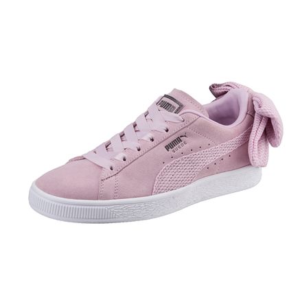 zapatillas puma gris y rosa