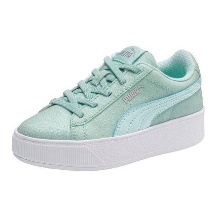 puma vikky platform verde puma vikky platform verde
